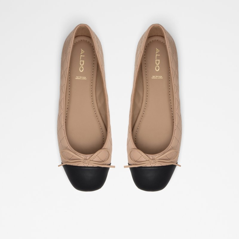 Ballerinas Aldo Braylynn Mujer Beige Negros | YOB604892