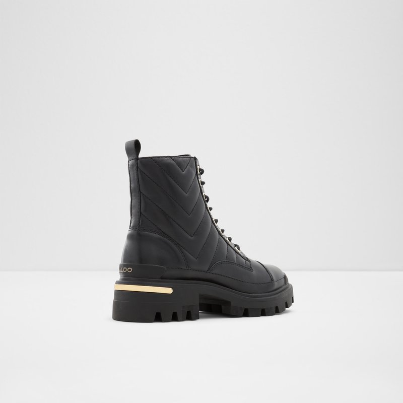 Botas de combate Aldo Quilt Mujer Negros | LKT452019