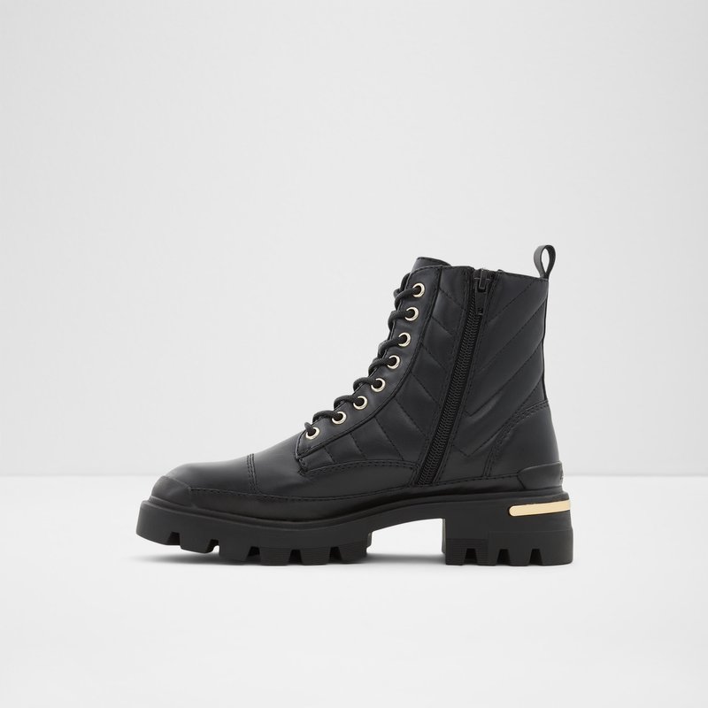 Botas de combate Aldo Quilt Mujer Negros | LKT452019