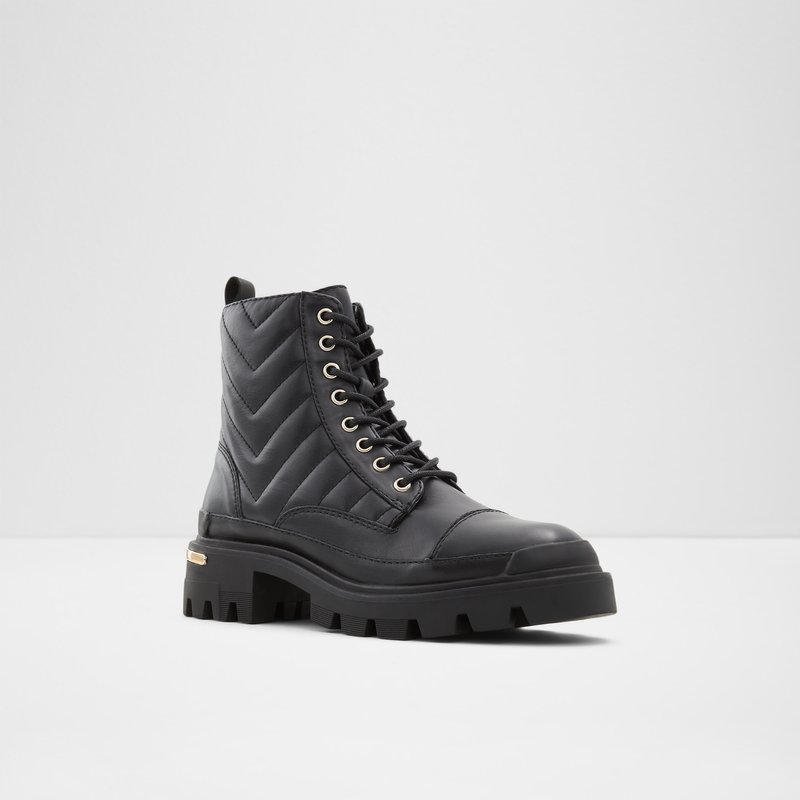 Botas de combate Aldo Quilt Mujer Negros | LKT452019