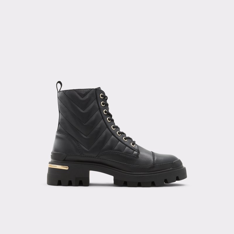 Botas de combate Aldo Quilt Mujer Negros | LKT452019