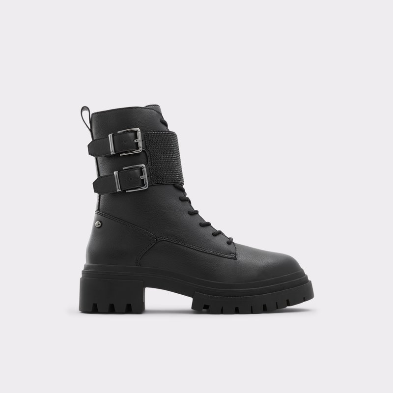 Botas de combate Aldo Woa Mujer Negros | PXF876104