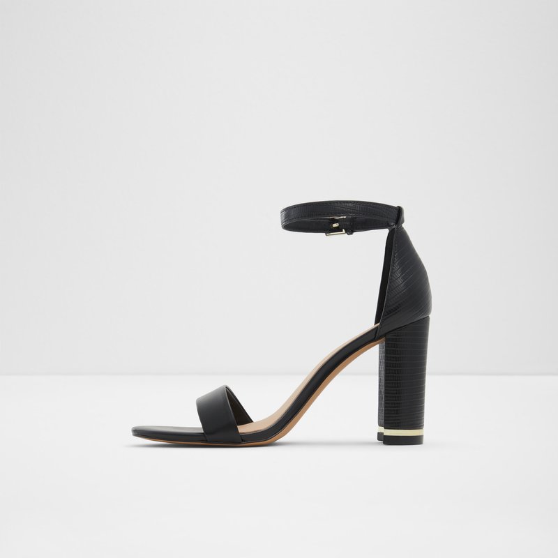 Heeled Sandals Aldo Frilajan Mujer Negros | MWI364028