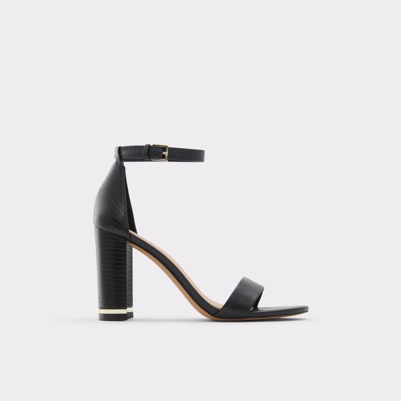 Heeled Sandals Aldo Frilajan Mujer Negros | MWI364028