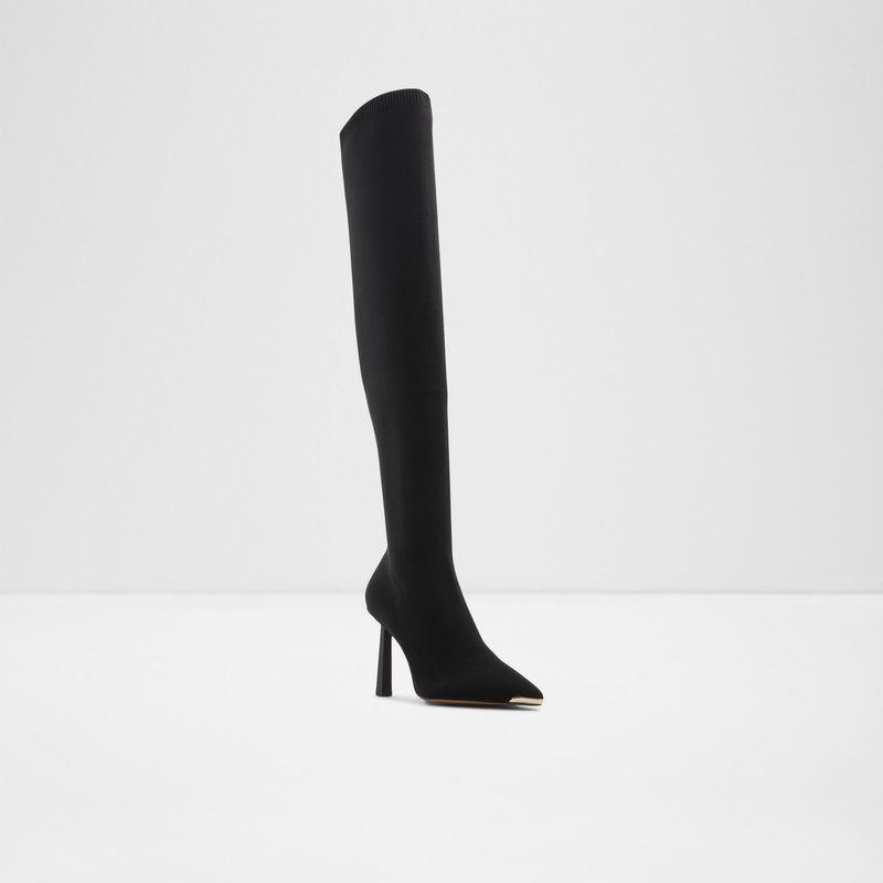 Over The Knee-Boots Aldo Crulla Mujer Negros | DCZ574120