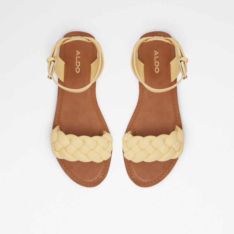 Sandalias Casuales Aldo Onerran Mujer Amarillos Claro | GND460371