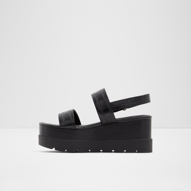 Sandalias Casuales Aldo Tarin Mujer Negros | DCA391805