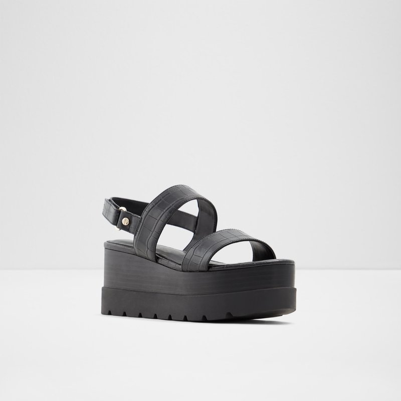 Sandalias Casuales Aldo Tarin Mujer Negros | DCA391805