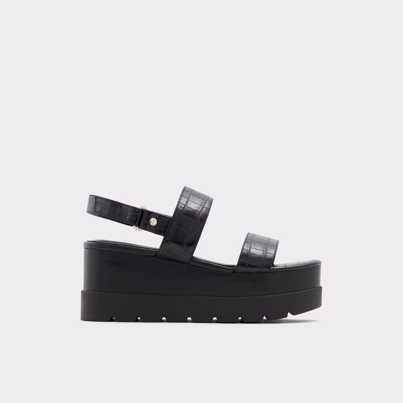 Sandalias Casuales Aldo Tarin Mujer Negros | DCA391805