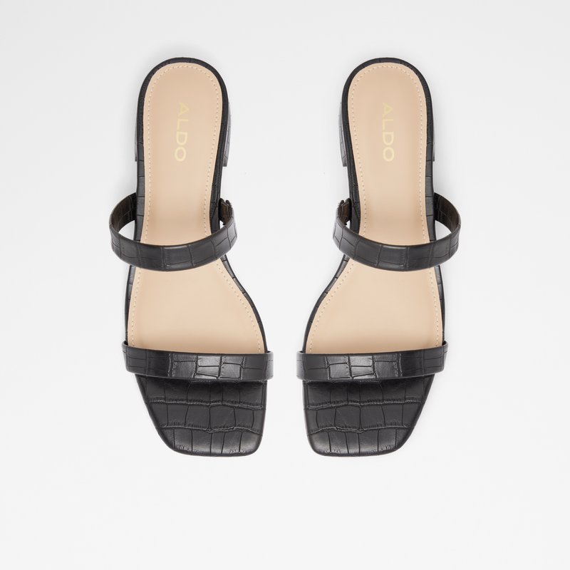 Sandalias Planas Aldo Biliwen Mujer Negros | BXI506937