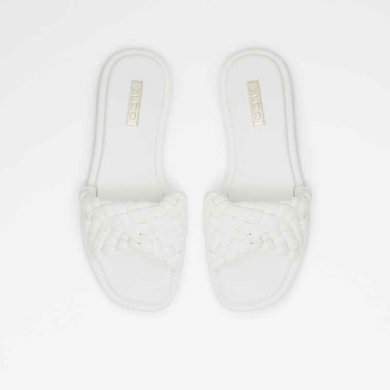 Sandalias Planas Aldo Chicago Mujer Blancos | FOD832091