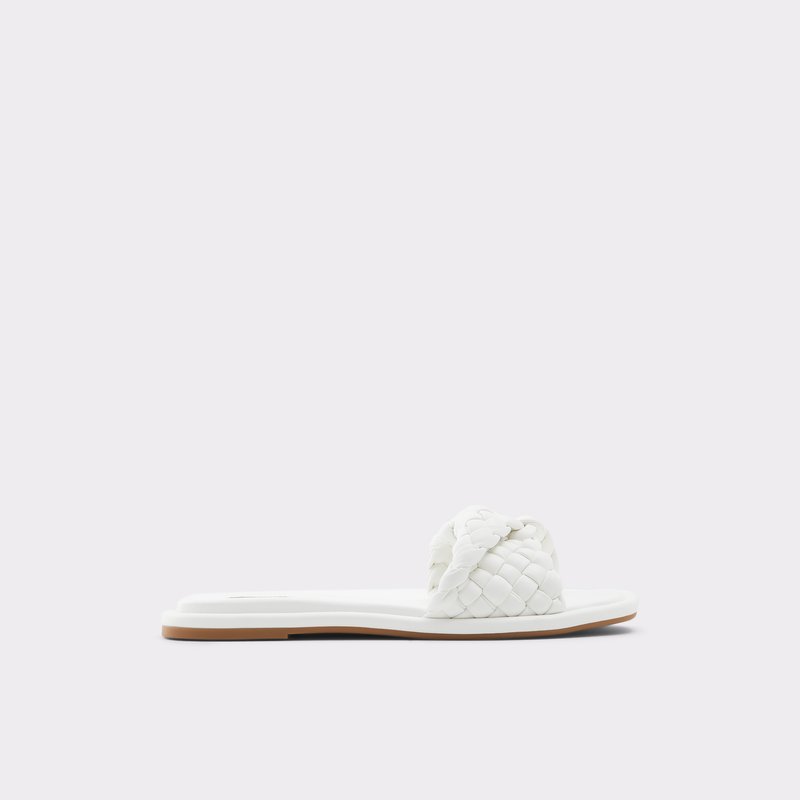 Sandalias Planas Aldo Chicago Mujer Blancos | FOD832091