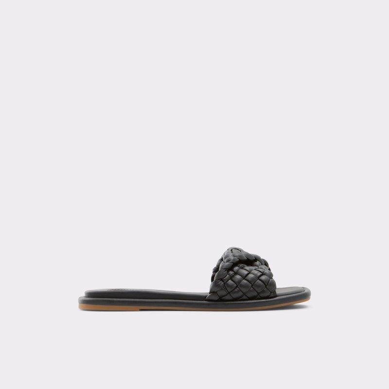 Sandalias Planas Aldo Chicago Mujer Negros | JTK862975