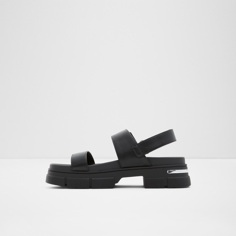 Sandalias Planas Aldo Corinne Mujer Negros | AWE951780