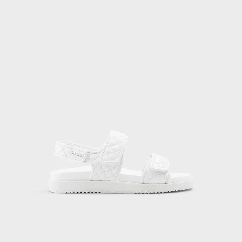 Sandalias Planas Aldo Eowiliwia Mujer Blancos | FWD612309