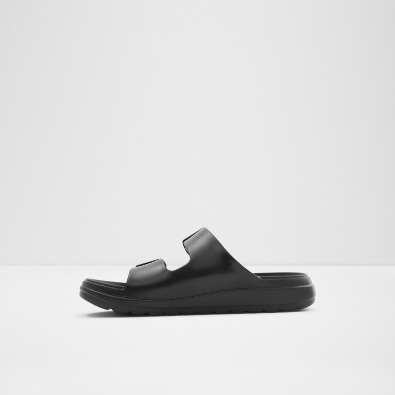 Sandalias Planas Aldo Eteiven Mujer Negros | YQW650917