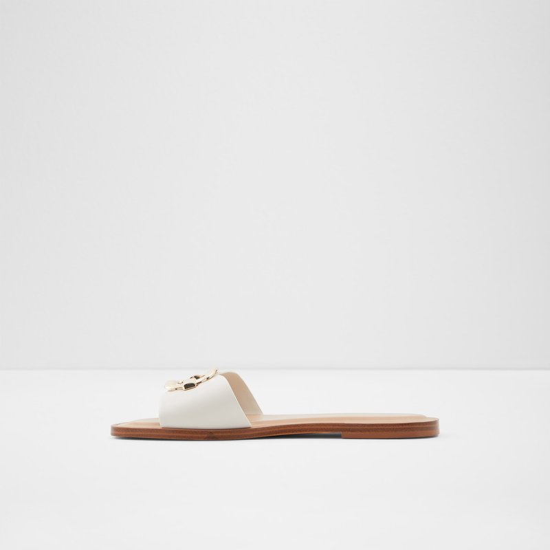 Sandalias Planas Aldo Glaeswen Mujer Blancos | AQJ475302