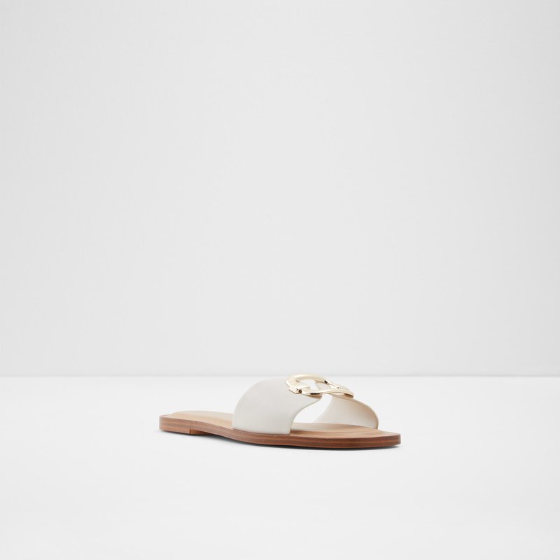 Sandalias Planas Aldo Glaeswen Mujer Blancos | AQJ475302