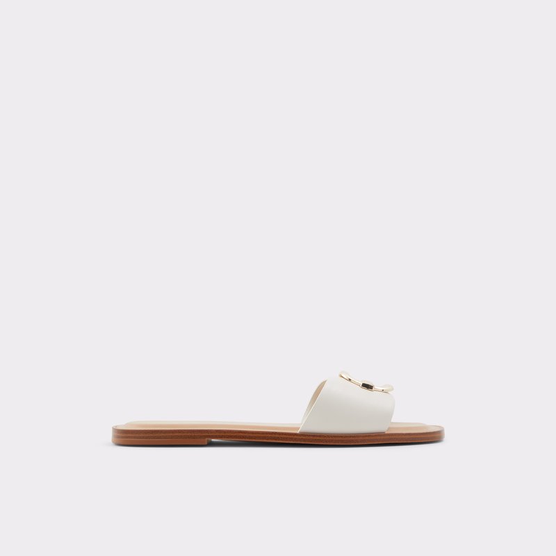 Sandalias Planas Aldo Glaeswen Mujer Blancos | AQJ475302