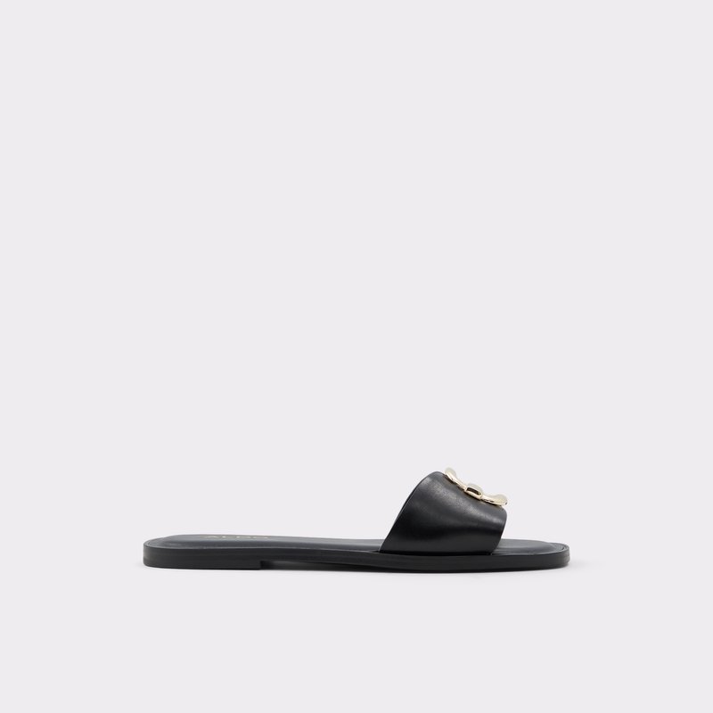 Sandalias Planas Aldo Glaeswen Mujer Negros | SZY169572