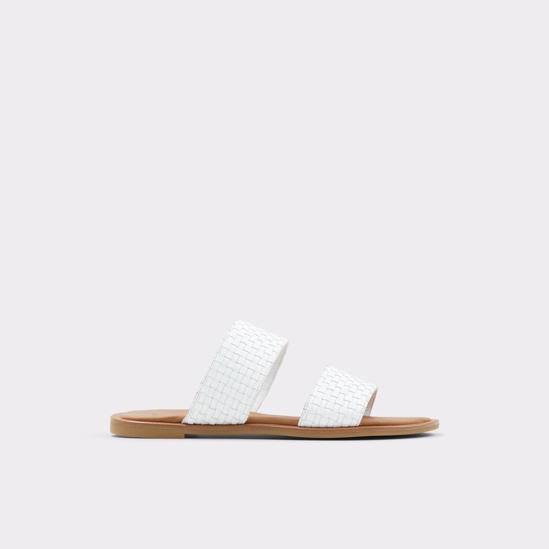 Sandalias Planas Aldo Jereciaa Mujer Blancos | GFM403158