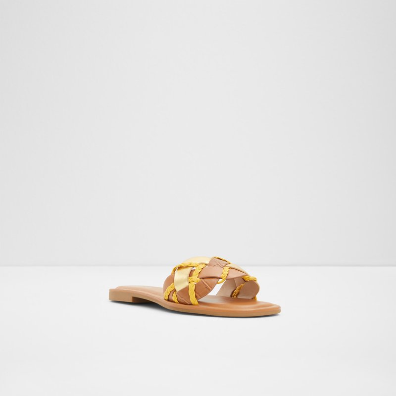 Sandalias Planas Aldo Lothelalian Mujer Marrom | EOJ135246