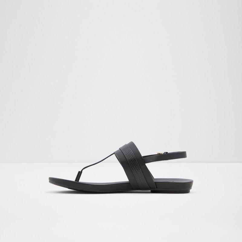 Sandalias Planas Aldo Pandra Mujer Negros | MQN724803