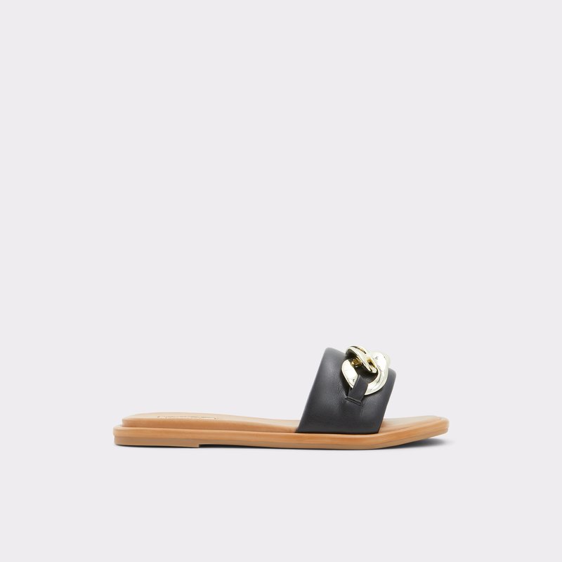 Sandalias Planas Aldo Sydling Mujer Negros | FQY702951