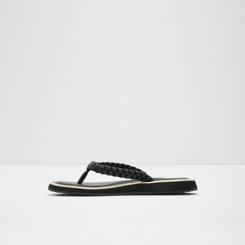 Sandalias Planas Aldo Thiratha Mujer Negros | NWU859237