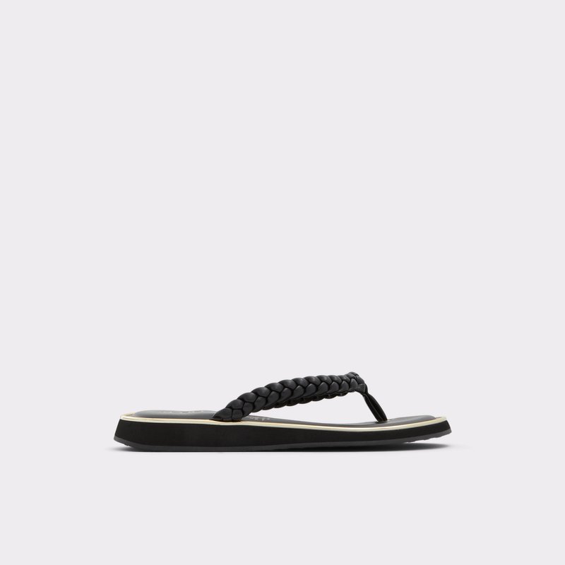 Sandalias Planas Aldo Thiratha Mujer Negros | NWU859237