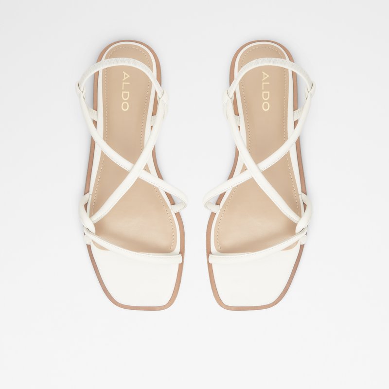 Sandalias Planas Aldo Toosieflex Mujer Blancos | JNF807452