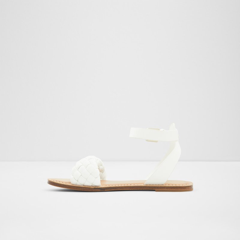 Sandalias Planas Aldo Tressa Mujer Blancos | LZG418957