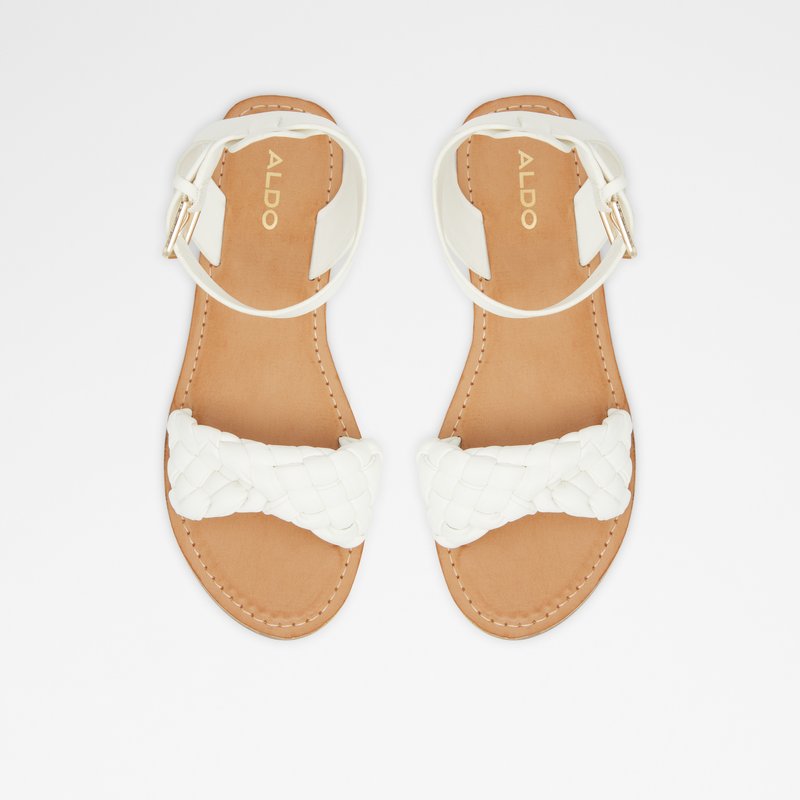 Sandalias Planas Aldo Tressa Mujer Blancos | LZG418957