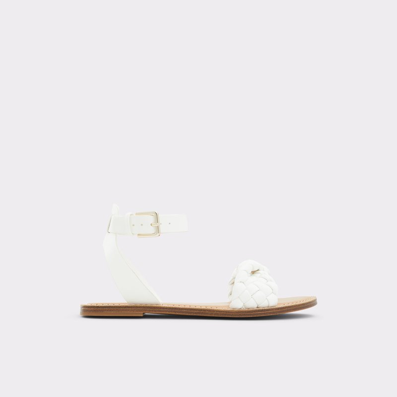 Sandalias Planas Aldo Tressa Mujer Blancos | LZG418957