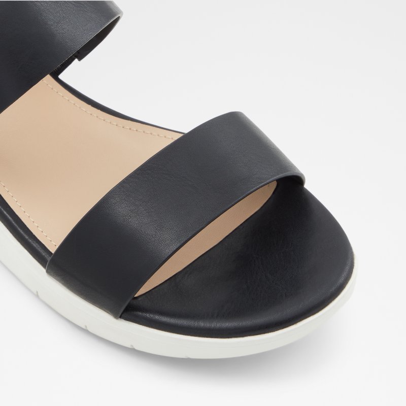 Sandalias Planas Aldo Woema Mujer Negros | JAG698504