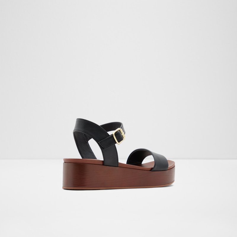 Sandalias de Plataforma Aldo Cobbswell Mujer Negros | UEI956302