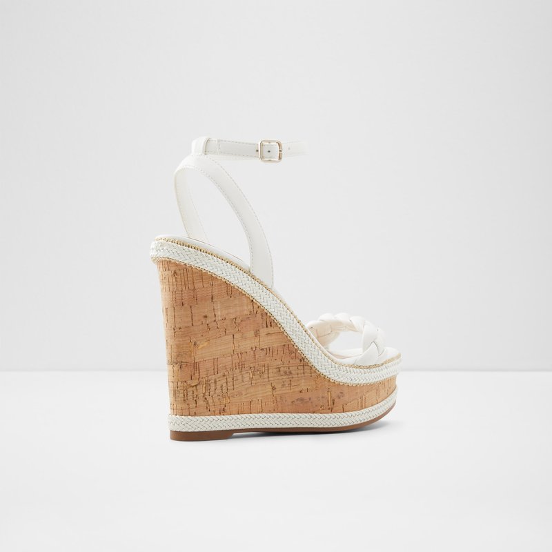 Sandalias de Plataforma Aldo Saluth Mujer Blancos | XBP753462