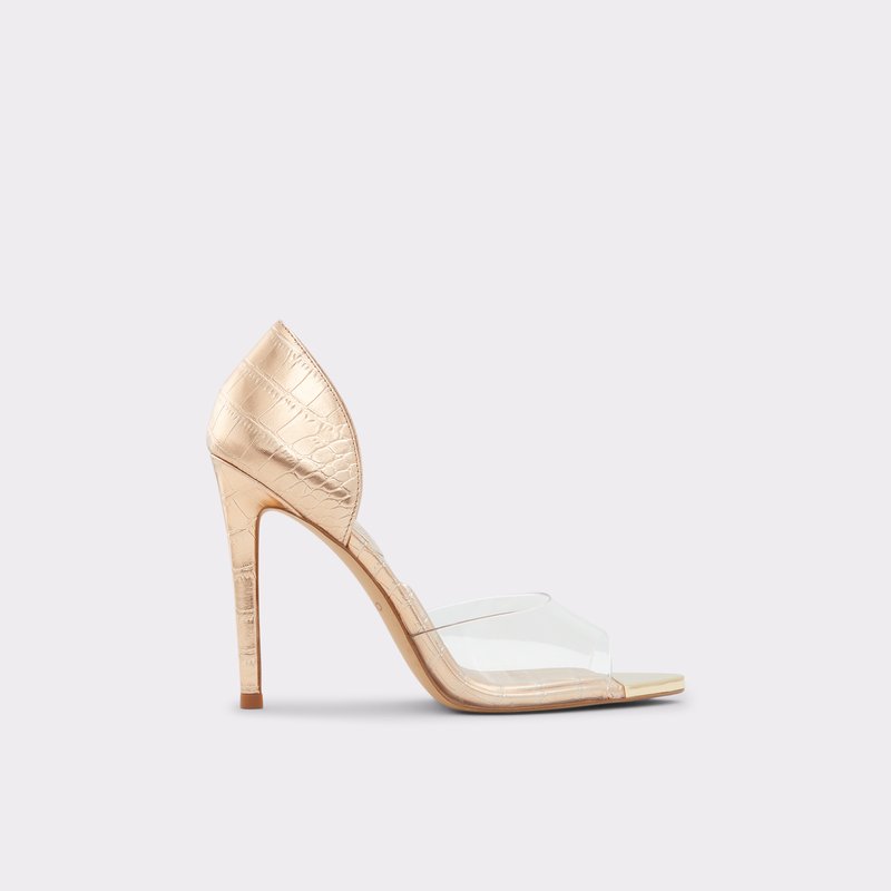 Tacones Altos Aldo Gwendassi Mujer Rosas Dorados | NRX849536