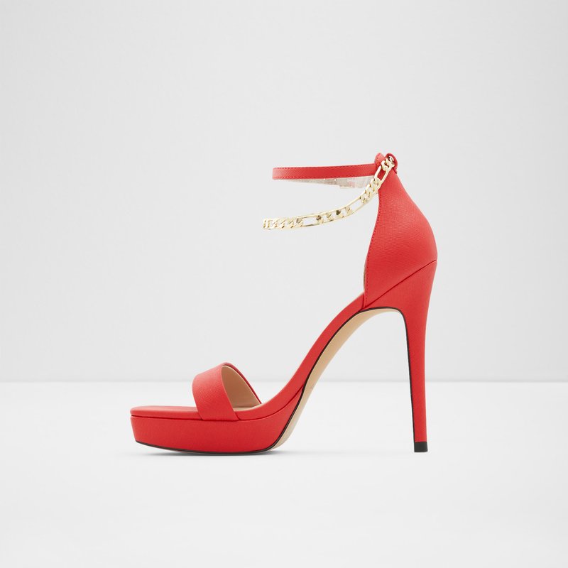 Tacones Altos Aldo Scarlettchain Mujer Rojos | LHU476023