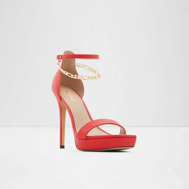 Tacones Altos Aldo Scarlettchain Mujer Rojos | LHU476023