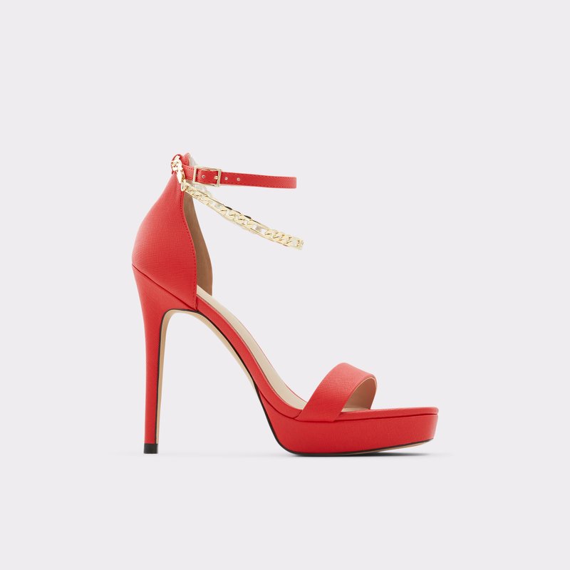 Tacones Altos Aldo Scarlettchain Mujer Rojos | LHU476023