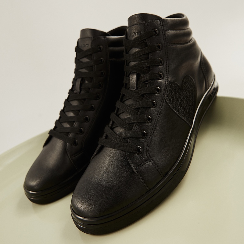 Tenis Aldo Cupido High Hombre Negros | WMX302984