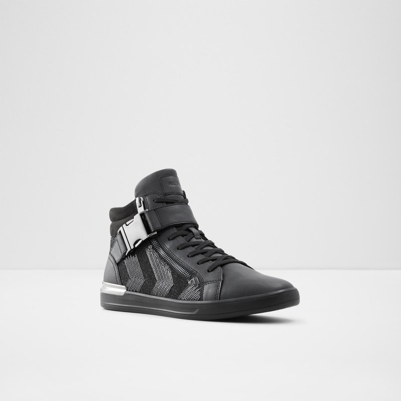 Tenis Aldo Roger High Hombre Negros | JQF306845