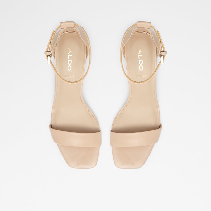 Zapatos Tacon Bloque Aldo Kedeaviel Mujer Beige | FJA384061