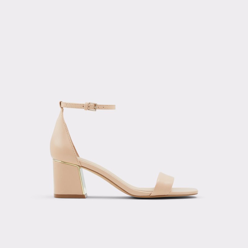 Zapatos Tacon Bloque Aldo Kedeaviel Mujer Beige | FJA384061