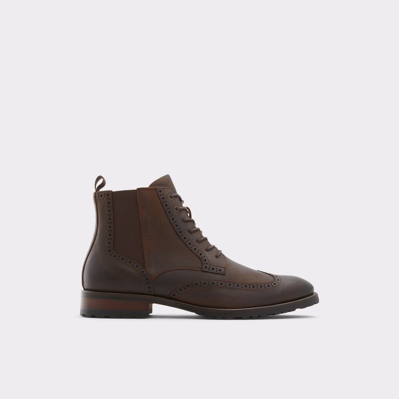 Botas con Cordones Aldo Salinger Hombre Marrom | QJW389564