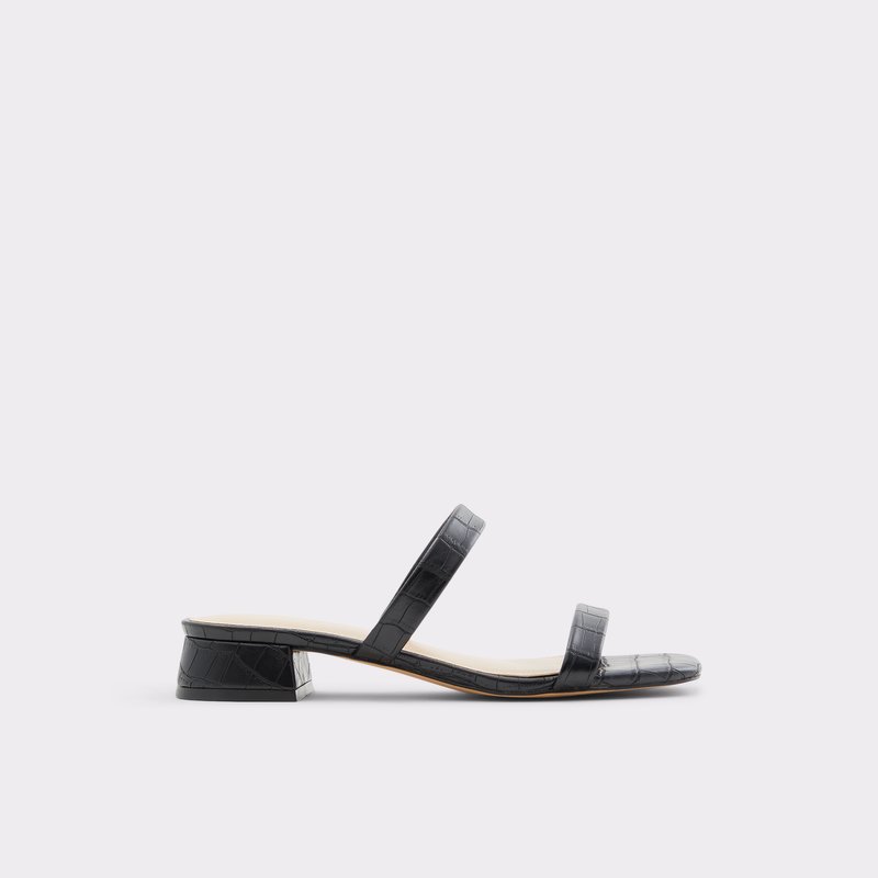 Sandalias Planas Aldo Biliwen Mujer Negros | BXI506937