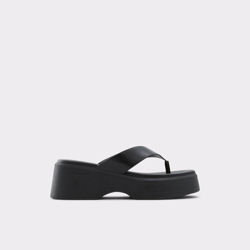 Sandalias de Plataforma Aldo Delphy Mujer Negros | IJP351729