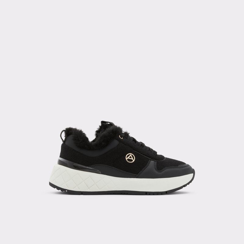 Tenis Aldo Citycozy Encaje Up Mujer Negros | BHV215863