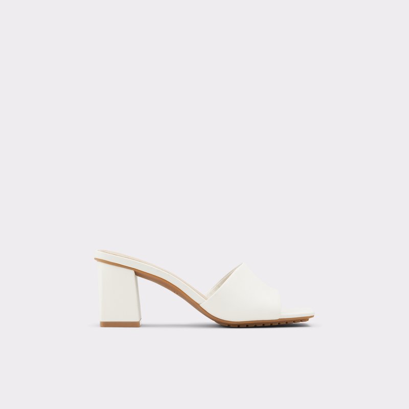 Zapatos Tacon Bloque Aldo Velalith Mujer Blancos | SNK031249